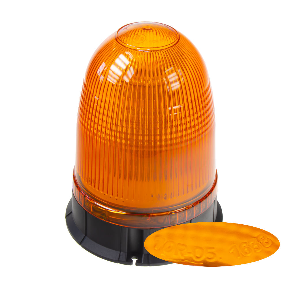 LED maják, 12-24V, oranžový, 80x SMD5050, ECE R10
